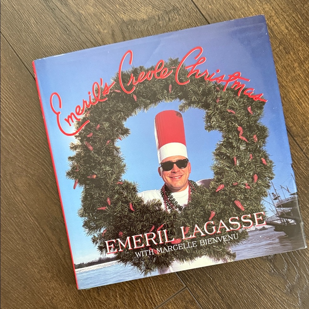 Emeril's Creole Christmas Cookbook - RARE - Signed Copy - New Orleans gift